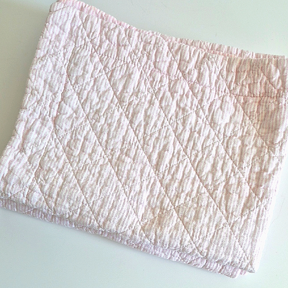 Tommy Hilfiger Soft Pink Quilted Pillow Cover Set - Picture 1 of 12